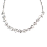 Premium 925 Sterling Silver Lotus Flower Stone Necklace