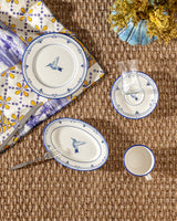 New Bone Porcelain 2-Person Dining Set - Oiseau Collection
