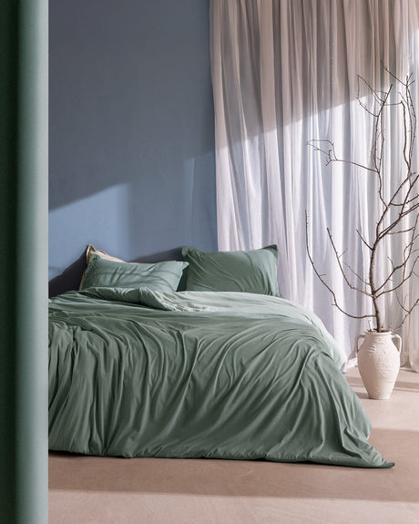Cotton Blend Jersey Duvet Cover Set - Soft & Fitted Comfort
