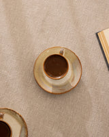 Porcelain 6-Person Coffee Cup Set - Mathilda Classic Design