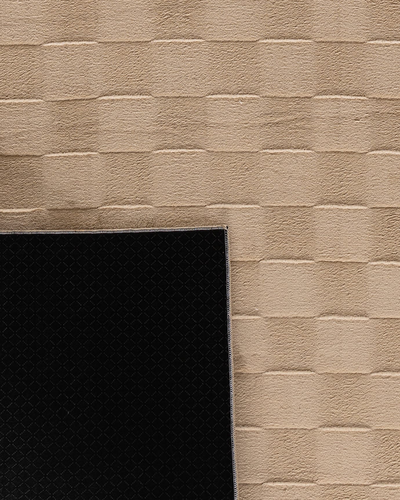 Silky Soft Embossed Area Rug - Mink Brown