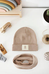Baby Beanie & Neck Warmer Set Tree Label - TryAladdin