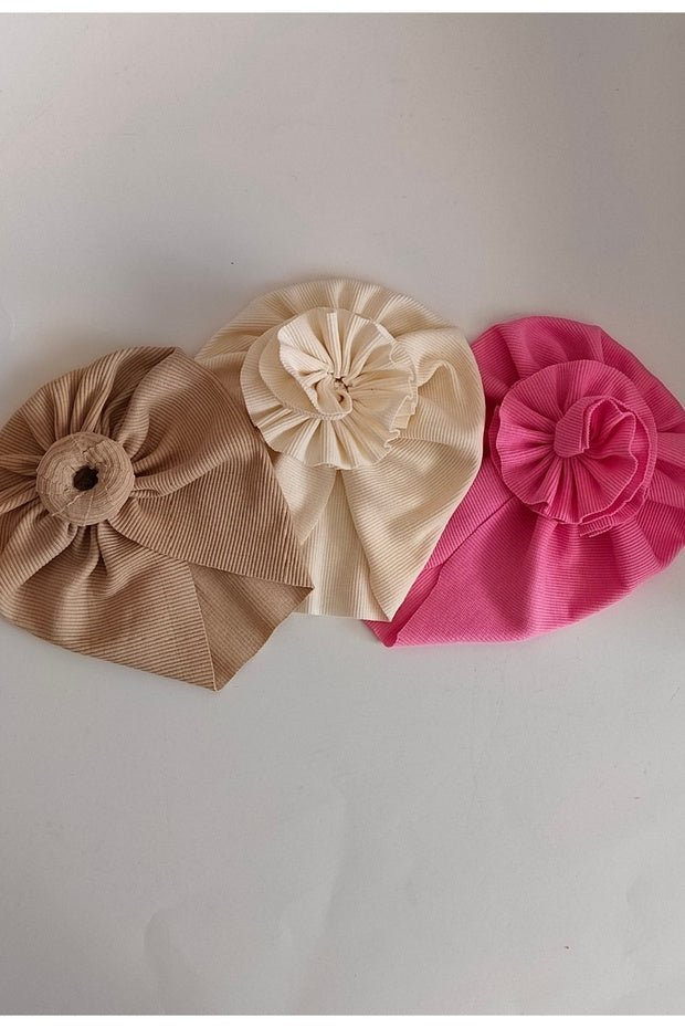 Baby Bonnet Set - 3 - Pack Soft cotton - TryAladdin