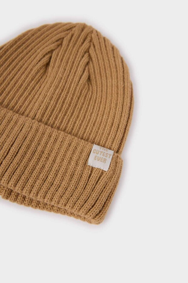 Baby Boy Knitted Beanie - Soft & Warm with 'The cutest Ever' Tag - TryAladdin