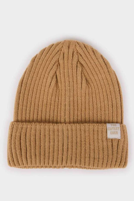 Baby Boy Knitted Beanie - Soft & Warm with 'The Cutest Ever' Tag - TryAladdin