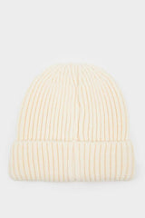 Baby Boy Peeking Bear Embroidered Knitted Beanie - TryAladdin