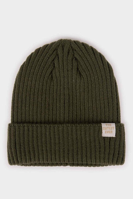 Baby Boy Soft Knitted Beanie - 'The cutest Ever' Label - TryAladdin