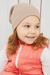 Baby & child Milk coffee Beanie & Neck Warmer Set - 100% cotton - TryAladdin