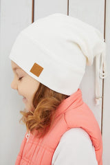 Baby & child White Beanie Hat - 100% cotton, 4 - Season - TryAladdin