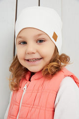 Baby & child White Beanie Hat - 100% cotton, 4 - Season - TryAladdin