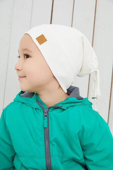 Baby & Child White Beanie Hat - Handmade, Skin - Friendly Cotton - TryAladdin
