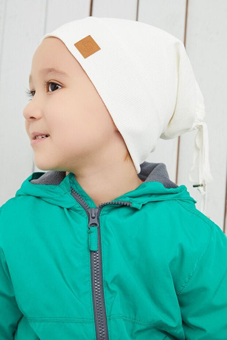 Baby & Child White Beanie Hat - Handmade, Skin - Friendly Cotton - TryAladdin