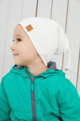 Baby & child White Beanie Hat - Handmade, Skin - Friendly cotton - TryAladdin