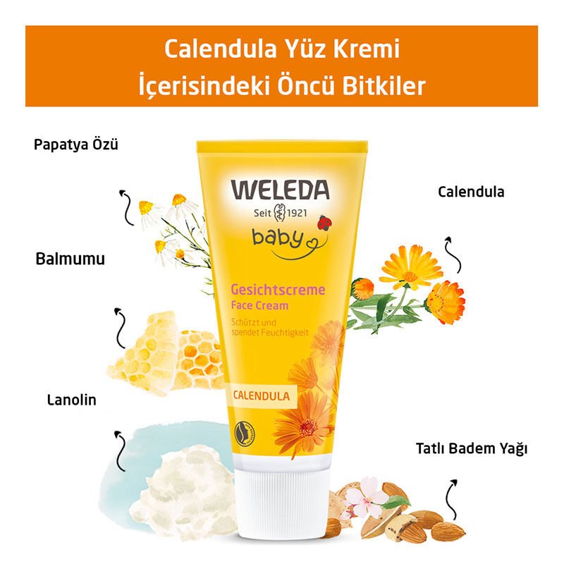 Baby Face Cream - Organic Calendula & Sweet Almond Hydration - TryAladdin