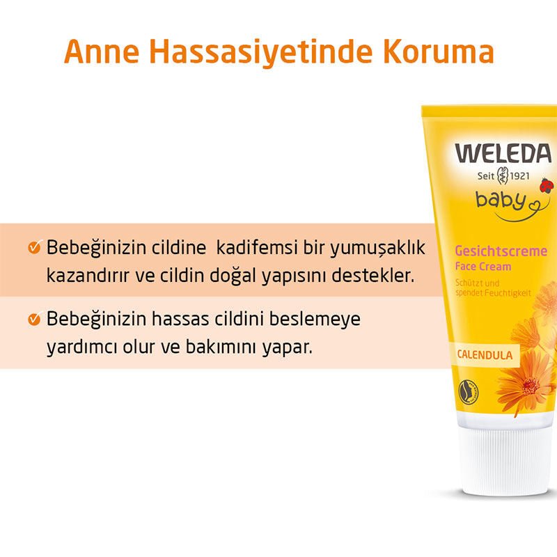Baby Face Cream - Organic Calendula & Sweet Almond Hydration - TryAladdin