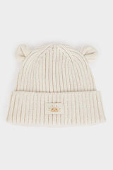 Baby Girl Knitted Beanie - Ear Detail & Sun Label - TryAladdin