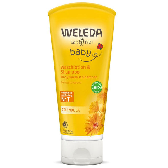 Baby Hair & Body Wash - Gentle Cleansing with Organic Calendula & Almond - TryAladdin