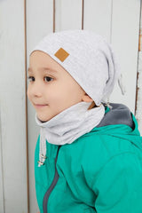 Baby Kids 2 - Piece cotton Blend Hat & Neck Warmer Set - TryAladdin
