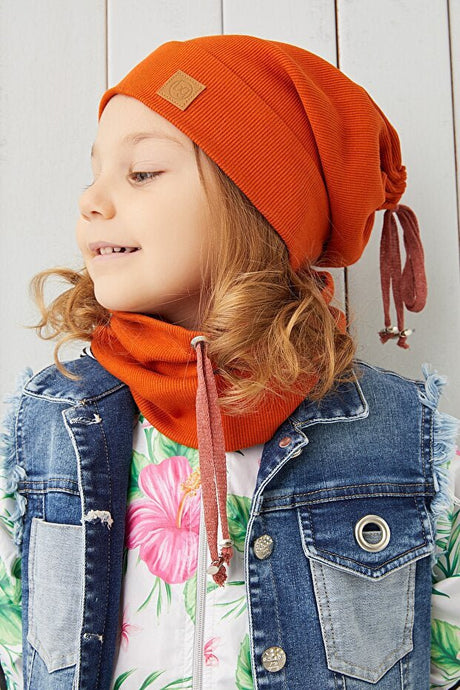Baby & Kids Handmade 100% Cotton Hat & Neck Warmer Set - TryAladdin