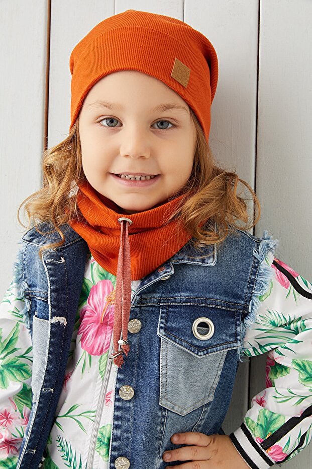 Baby & Kids Handmade 100% cotton Hat & Neck Warmer Set - TryAladdin