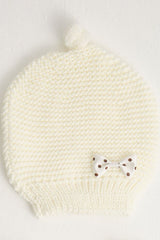 Baby Knitted Hat, Mittens & Booties - 3 - Piece cotton Set - TryAladdin