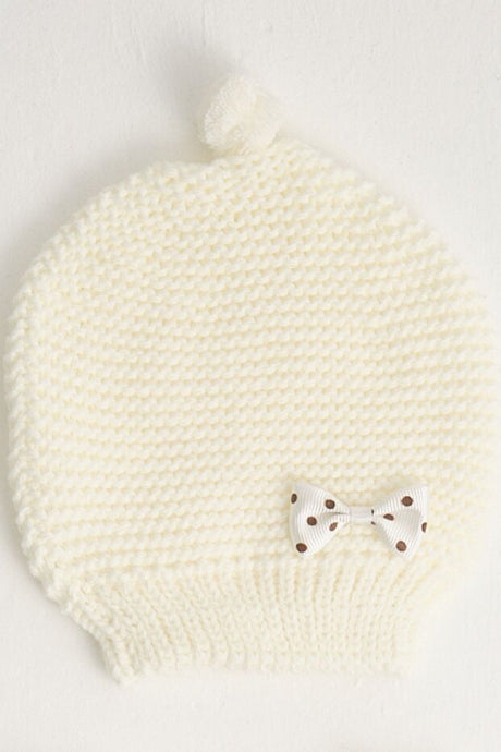 Baby Knitted Hat, Mittens & Booties - 3 - Piece cotton Set - TryAladdin