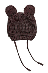 Baby Knitted Pom - Pom Beanie with Tie - Straps - TryAladdin