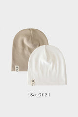 Baby Ribbed Beanie Set 2 - Pack - TryAladdin