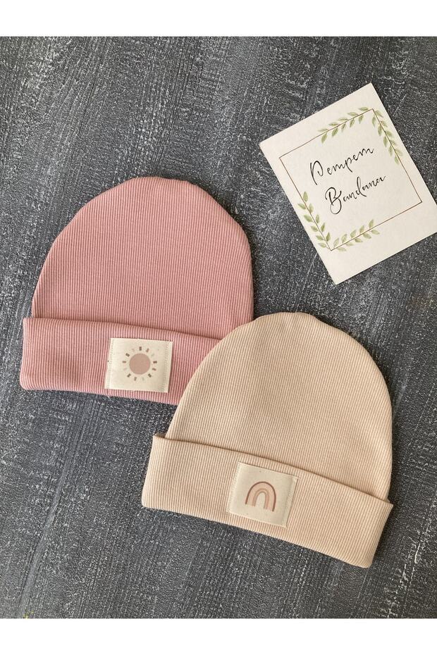 Baby Ribbed Beanies - Soft cotton 2 - Pack - TryAladdin