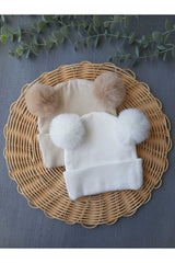 Baby Ribbed Pom - Pom Beanie - Soft & Warm - TryAladdin