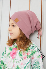 Baby & Toddler Light Pink Ribbed Beanie - 100% cotton - TryAladdin