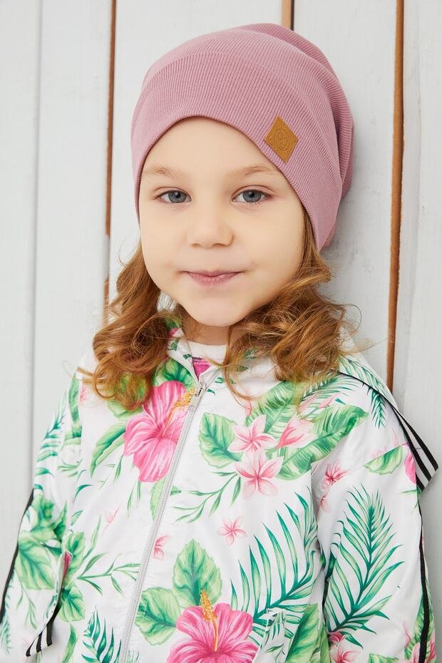 Baby & Toddler Light Pink Ribbed Beanie - 100% cotton - TryAladdin