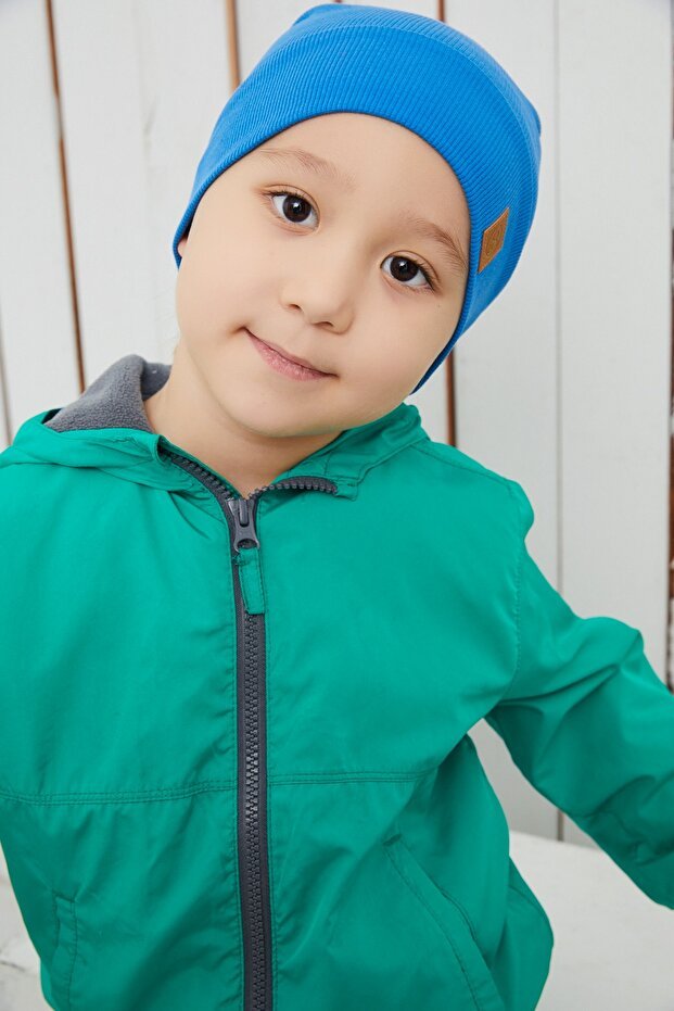 Baby/child Blue cotton Beanie & Neck Warmer 2 - Piece Set - TryAladdin