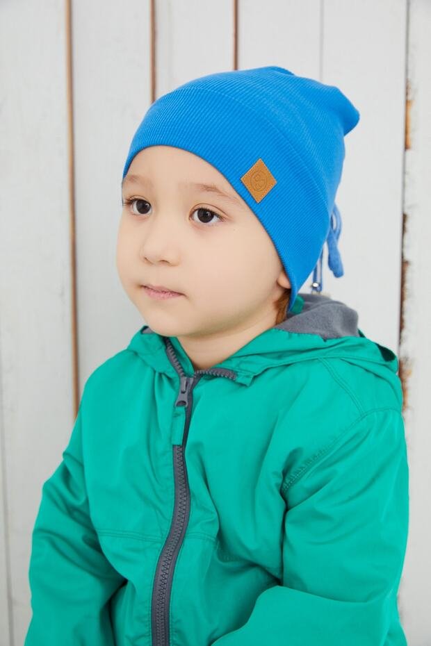 Baby/child Blue cotton Beanie & Neck Warmer 2 - Piece Set - TryAladdin