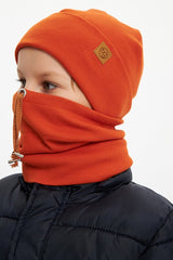 Baby/Kids 100% cotton Trendy Hat & Neck Warmer Set - TryAladdin