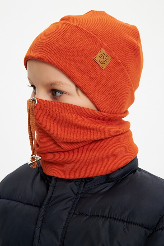 Baby/Kids 100% cotton Trendy Hat & Neck Warmer Set - TryAladdin