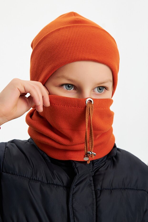 Baby/Kids 100% cotton Trendy Hat & Neck Warmer Set - TryAladdin