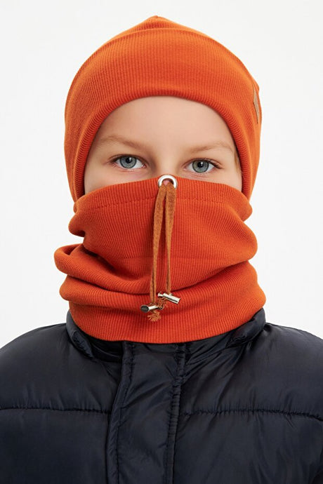 Baby/Kids 100% Cotton Trendy Hat & Neck Warmer Set - TryAladdin