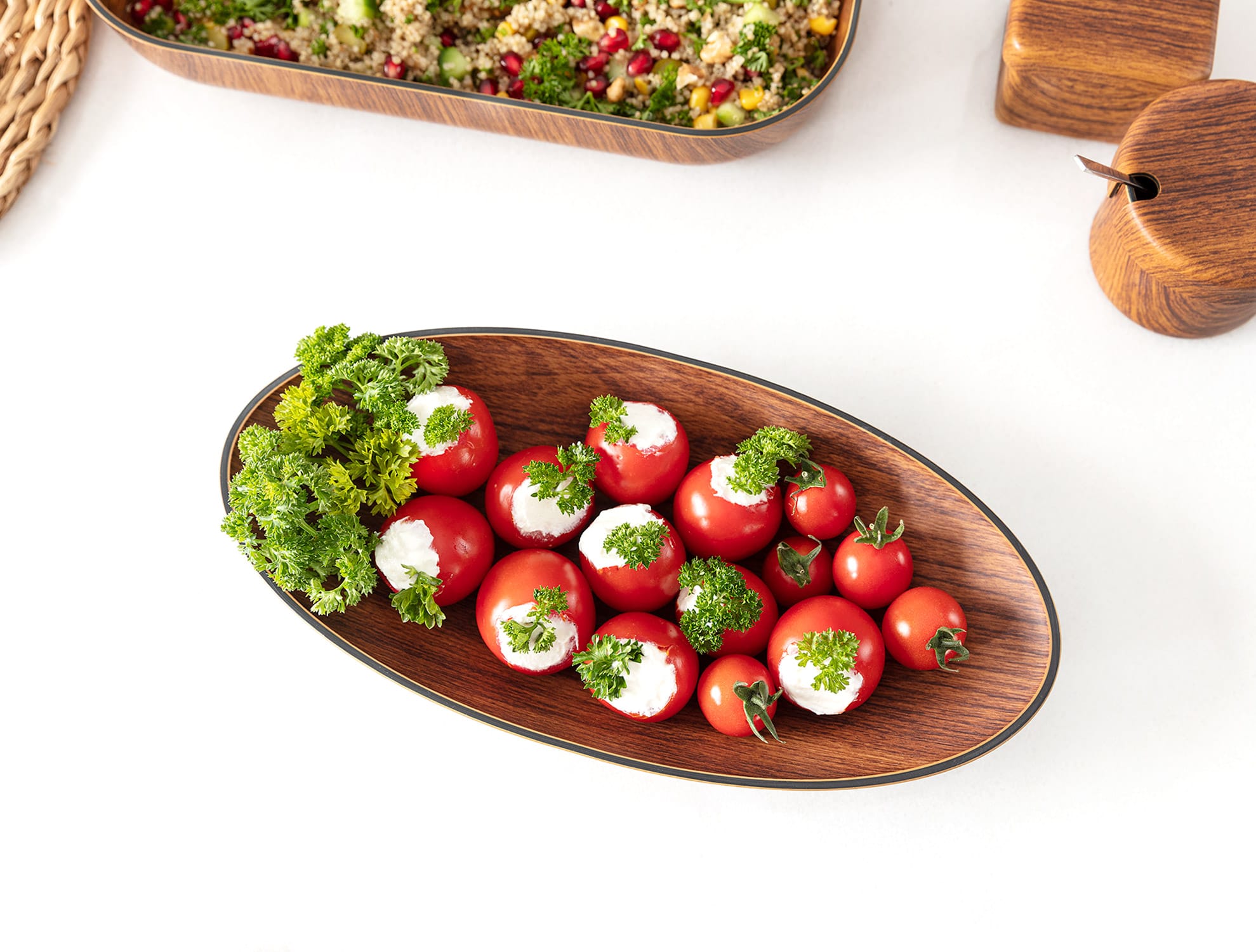 Plastic Serving Platter - Versatile Ancona Collection