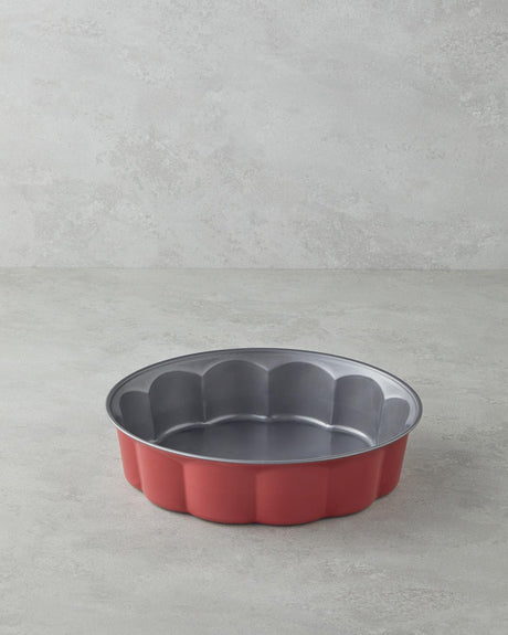 Professional-Grade-Flower-Carbon-Steel-Cake-Mold-Red-26CM