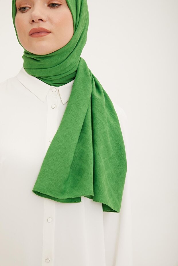 Baklava Pattern Cotton - Feel Jazz Shawl - Pistachio Green - TryAladdin
