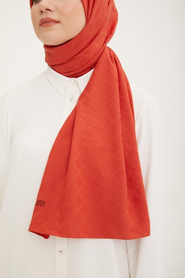 Baklava Pattern Jazz Shawl - Pomegranate Red - TryAladdin