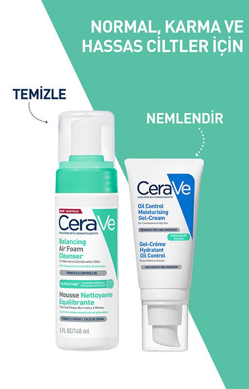 Balancing Cleansing Foam - Oil Control & Hydration with Ceramides - TryAladdin