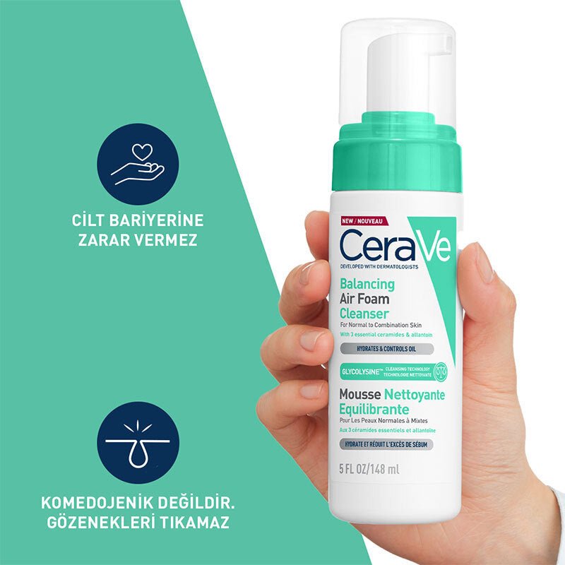 Balancing Cleansing Foam - Oil Control & Hydration with Ceramides - TryAladdin