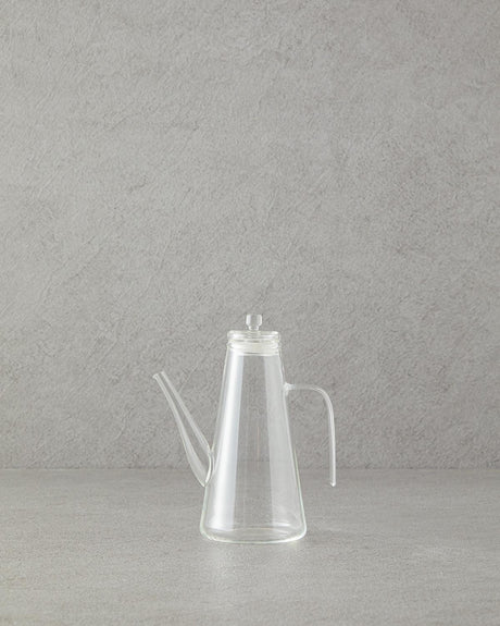 Premium Clear Borosilicate Oil Dispenser - Professional Kitchen Cruet