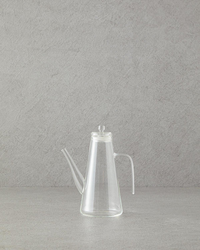 Premium Clear Borosilicate Oil Dispenser - Professional Kitchen Cruet