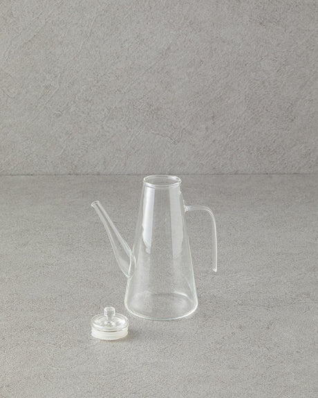 Premium Clear Borosilicate Oil Dispenser - Professional Kitchen Cruet