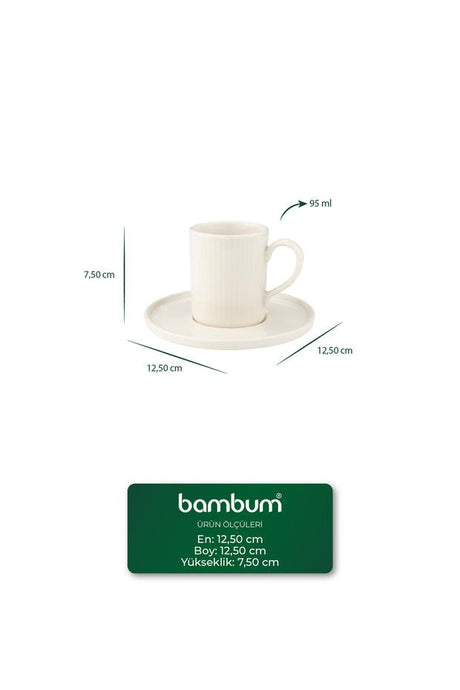 Bambum Icon Professional 6 - Piece Turkish Coffee Cup Set - 3kg - TryAladdin