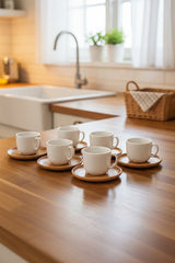 Bambum Marla Professional Turkish Coffee Serving Set - 6 Person - TryAladdin