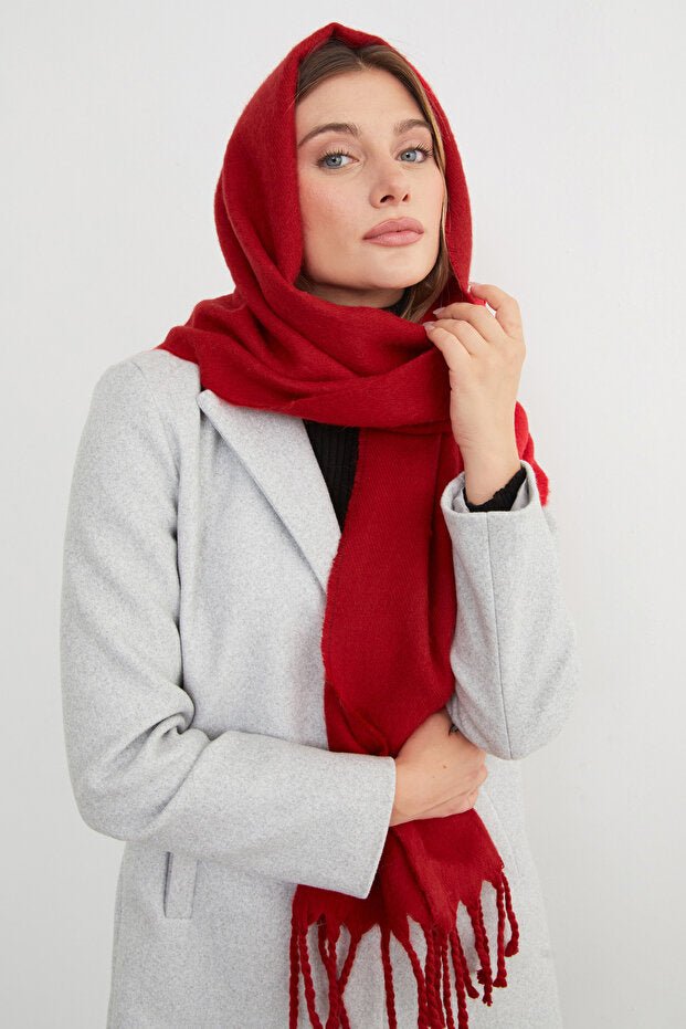 Basic Fringed Shawl - Soft & Stylish - TryAladdin